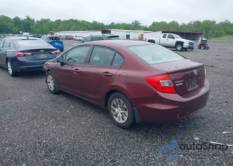 2012 Honda Civic Lx from USA, damaged, VIN 2HGFB2F55CH600274